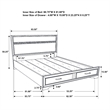 Bowery Hill Wood White Queen Storage Panel Bed Rectangular Rhinestone