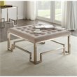 Bowery Hill Fabric Champagne Ottoman Square Contemporary 36