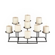 Bowery Hill 9 Candle Candelabra in Matte Black