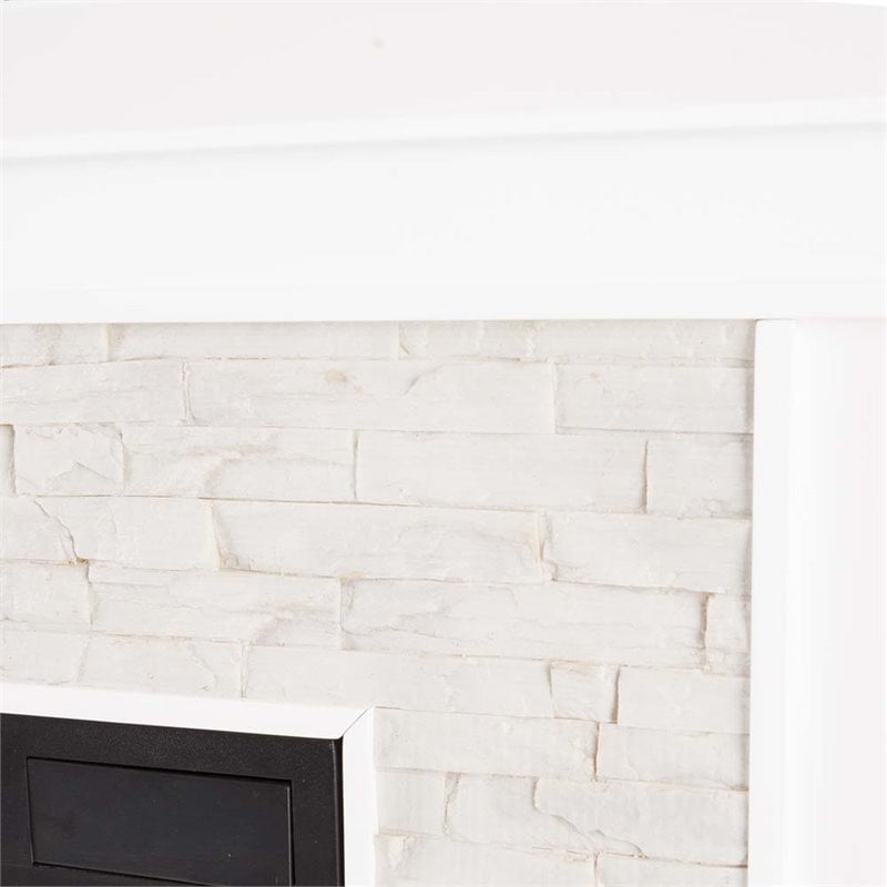 Bowery Hill Faux Stone Electric Fireplace