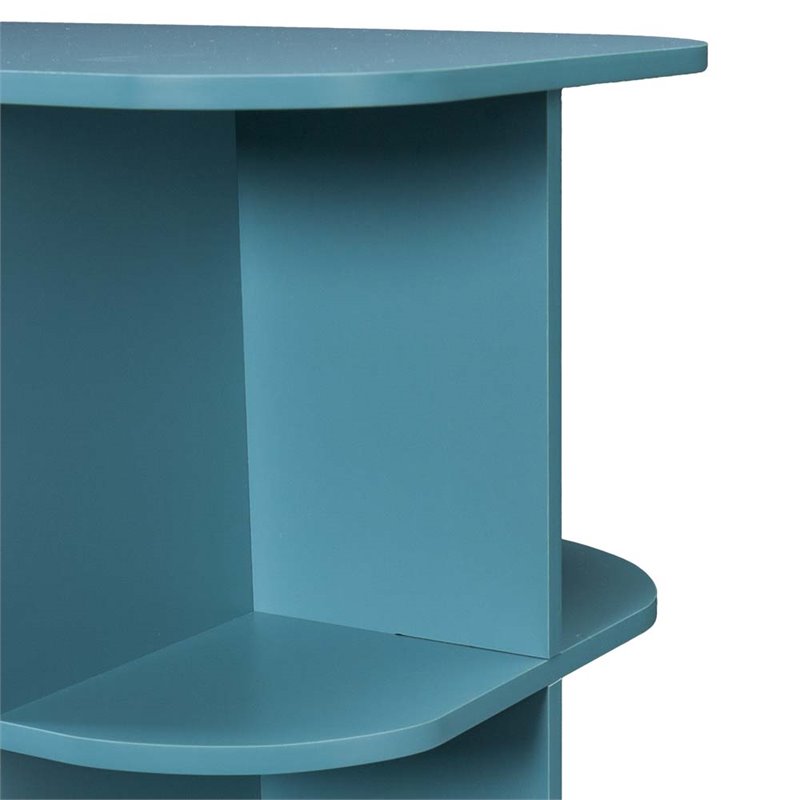 Bowery Hill Mobile Sewing and Craft Table in Turquoise