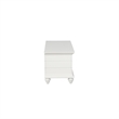Bowery Hill Rubberwood White Cedar Chest Rectangular Safety Hinge 40.5