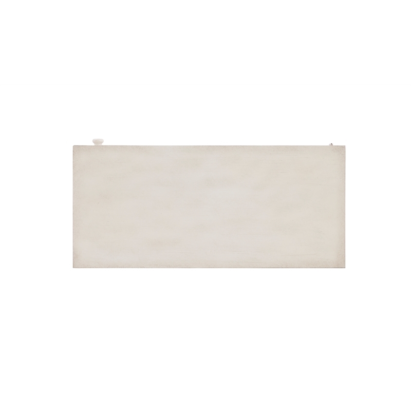 Bowery Hill 1-Door Transitional Wood Storage Accent Cabinet in Smokey Off White