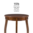Bowery Hill Wood Brown End Table Round 24