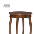 Bowery Hill Wood Brown End Table Round 24