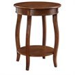 Bowery Hill Wood Brown End Table Round 24