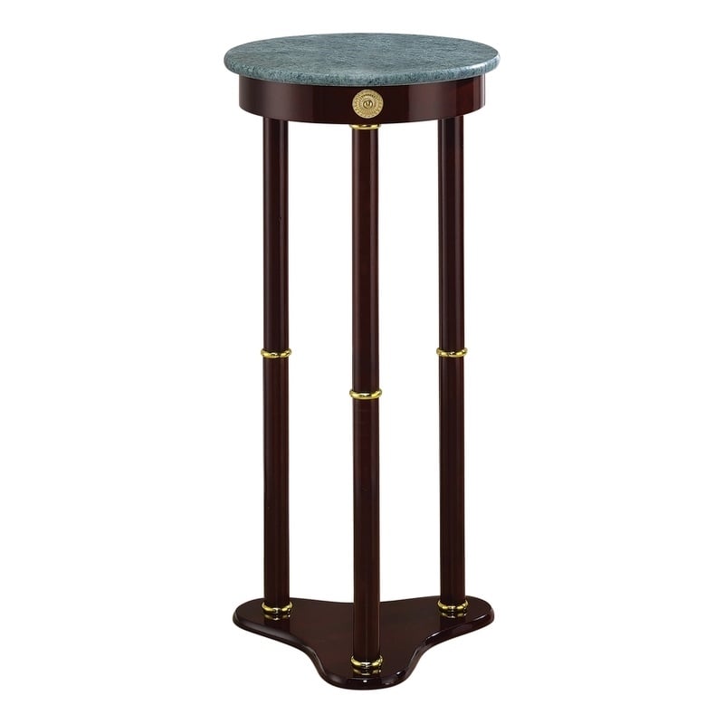 Bowery Hill Marble Green Plant Stand Round 27.5