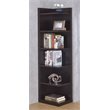 Bowery Hill 6 Shelf Corner Bookshelf Bookcase  in Cappuccino