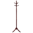 Bowery Hill Twisted Post Coat Rack in Merlot