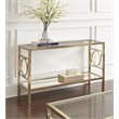 Bowery Hill Glass Gold Console Table Rectangular 29