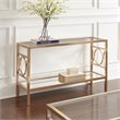 Bowery Hill Glass Gold Console Table Rectangular 29