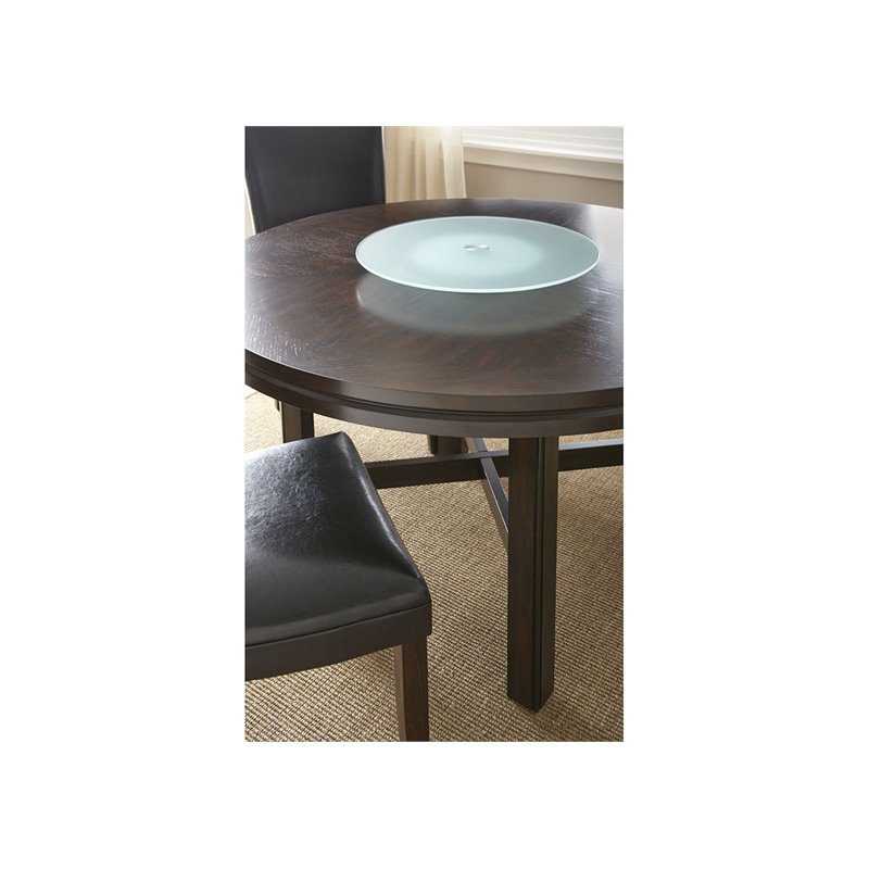 Bowery Hill Frosted Glass Lazy Susan Circular Tempered 22