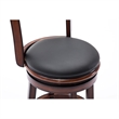 Bowery Hill Solid Hardwood Brandy Brown Counter Stool Swivel 37.5