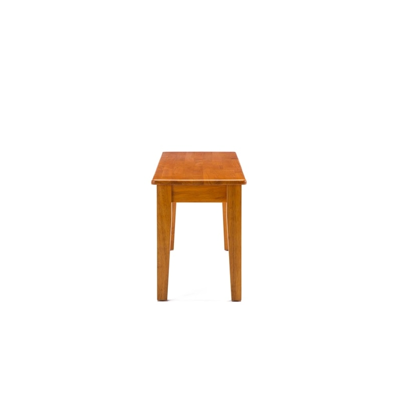 Bowery Hill Solid Rubberwood Oak Dining Bench Rectangular 44