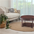 Bowery Hill Oval Coffee Table in Chocolate Cherry