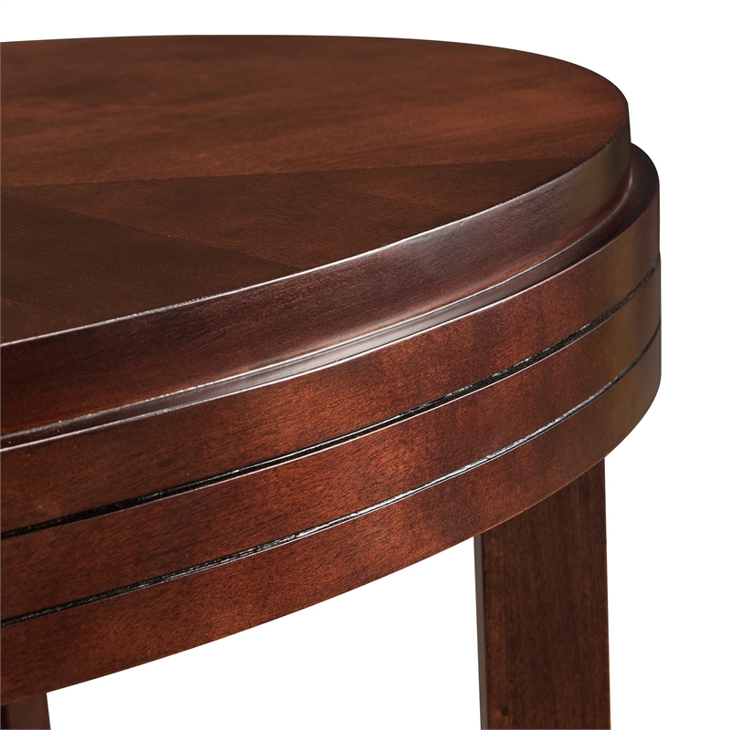 Bowery Hill Oval Coffee Table in Chocolate Cherry