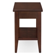 Bowery Hill Traditional Wood End Table with Storage Drawer in Chocolate