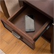 Bowery Hill Traditional Wood End Table with Storage Drawer in Chocolate