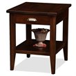 Bowery Hill Solid Wood Square End Table in Chocolate Cherry