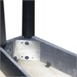 Bowery Hill Recliner Wedge Table in Slate Finish