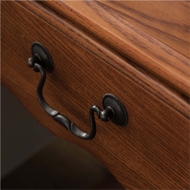 Bowery Hill 1 Drawer Nightstand in Medium Oak