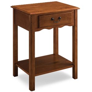 Bowery Hill 1 Drawer Nightstand in Medium Oak
