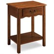 Bowery Hill 1 Drawer Nightstand in Medium Oak