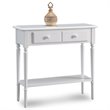 Bowery Hill 1 Drawer Console Table with Shelf in Orchid White