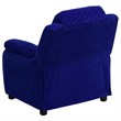 Bowery Hill Padded Kids Recliner in Blue