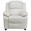 Bowery Hill Kids Recliner in White
