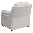 Bowery Hill Kids Recliner in White