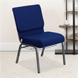 Bowery Hill Church Stacking Guest Chair in Navy Blue