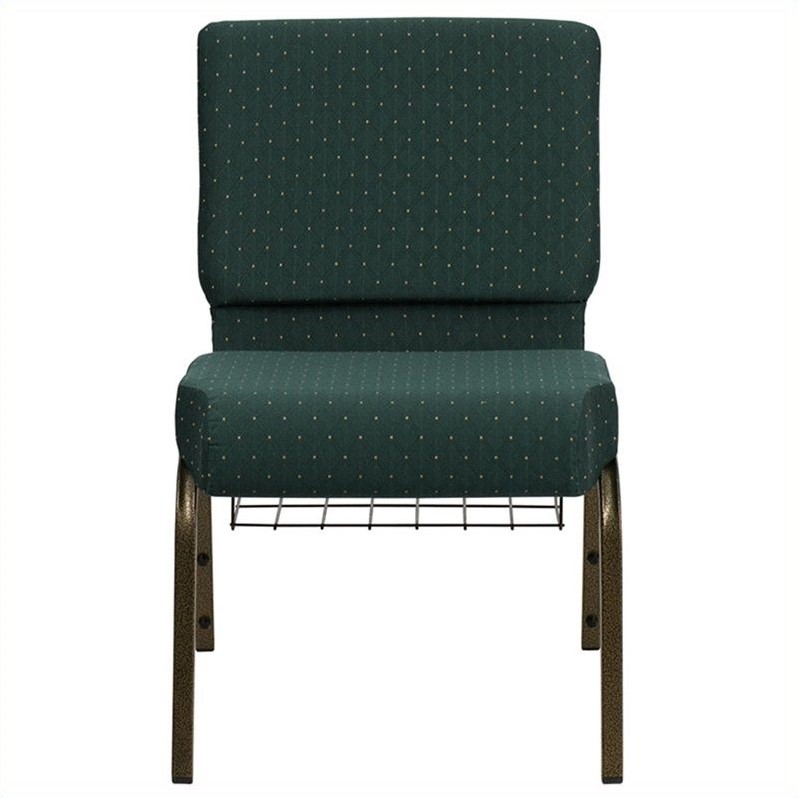 Bowery Hill Church Stacking Guest Chair in Hunter Green