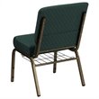 Bowery Hill Church Stacking Guest Chair in Hunter Green