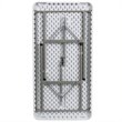 Bowery Hill Plastic Folding Table in White