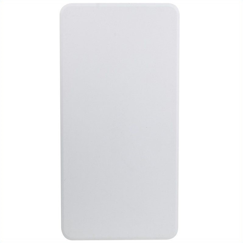 Bowery Hill Plastic Folding Table in White