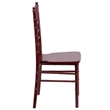 Bowery Hill 36.25''H Transitional Wood Chiavari Dining Chair in Mahogany