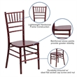 Bowery Hill 36.25''H Transitional Wood Chiavari Dining Chair in Mahogany