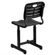 Bowery Hill Transitional Plastic Student Office Chair in Black