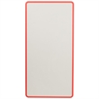 Bowery Hill Plastic Rounded Corners Activity Table in Red/Gray