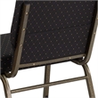 Bowery Hill Dotted Church Stacking Guest Chair in Black