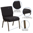 Bowery Hill Dotted Church Stacking Guest Chair in Black