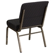 Bowery Hill Dotted Church Stacking Guest Chair in Black