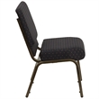 Bowery Hill Dotted Church Stacking Guest Chair in Black