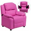 Bowery Hill Kids Recliner in Pink