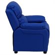 Bowery Hill Kids Recliner in Blue