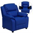 Bowery Hill Kids Recliner in Blue