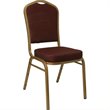 Bowery Hill Banquet Stacking Chair in Burgundy