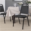 Bowery Hill Banquet Stacking Chair in Black