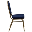 Bowery Hill Banquet Stacking Chair in Navy Blue